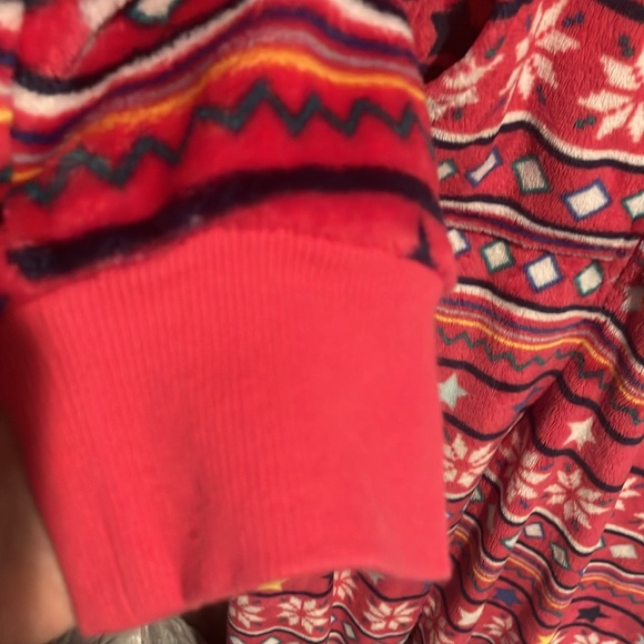 Holiday Time Hooded Fleece Zipper Pajamas - Picture 6 of 14